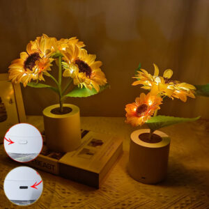Rechargeable LED Sunflower Night Light