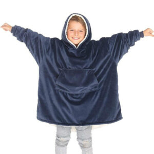 Thick Cotton Kids Hooded Blanket