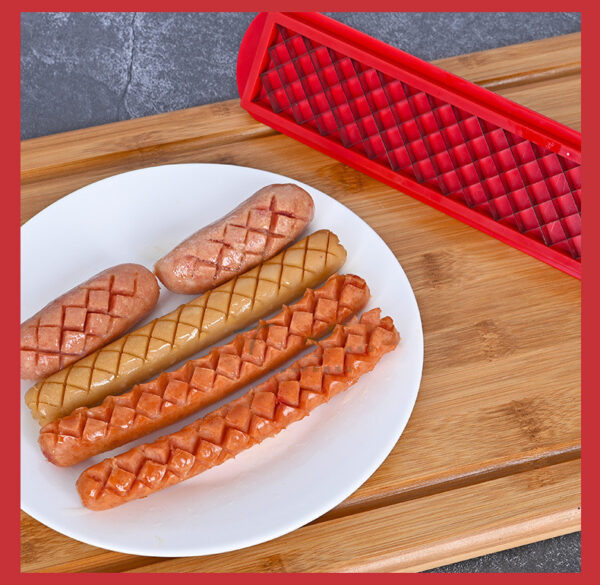 BBQ Hot Dog Sausage Egg Stainless Steel Cutter - Image 5