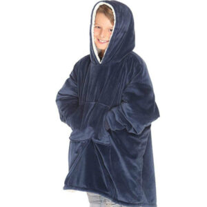 Thick Cotton Kids Hooded Blanket
