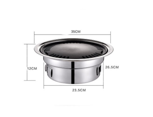 Experience Authentic Korean BBQ with the Non-Stick Stainless Steel BBQ Grill - Image 5