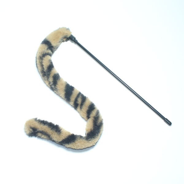 Simulated Rabbit Hair Leopard Print Tail Cat Teaser Stick - Image 5