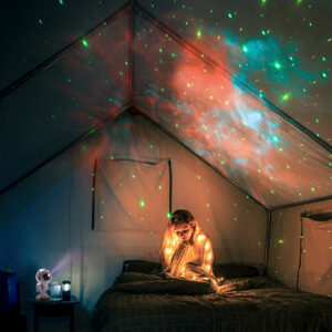 Starry Sky Galaxy Astronaut Projector with Music Laser and Remote Control