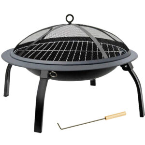 Portable Foldable Big Charcoal Grill for Outdoor and Indoor Roasting and Heating
