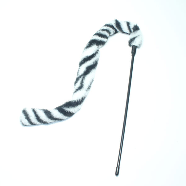 Simulated Rabbit Hair Leopard Print Tail Cat Teaser Stick - Image 4