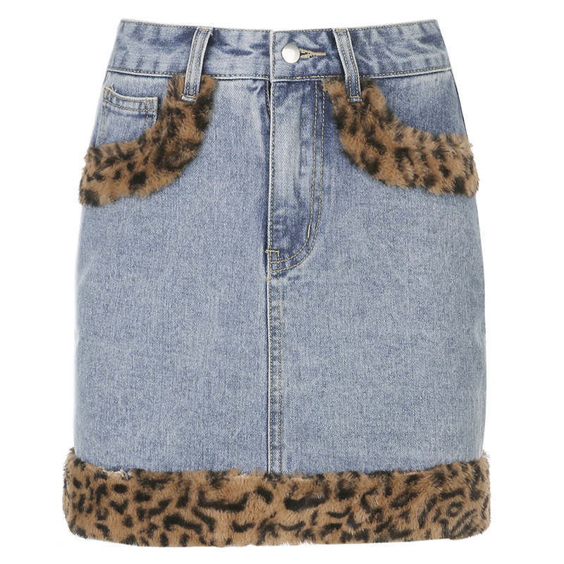 Hip Denim Skirt