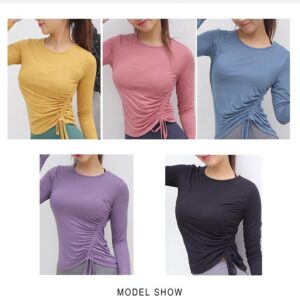 Stretchable Workout Top for Women with Moisture-Wicking Fabric
