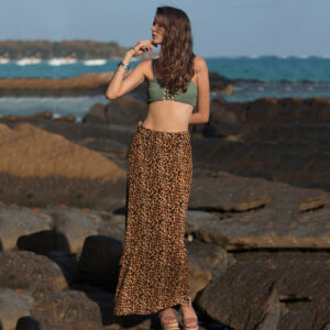Sassy High Waist Leopard Print Skirt for Women