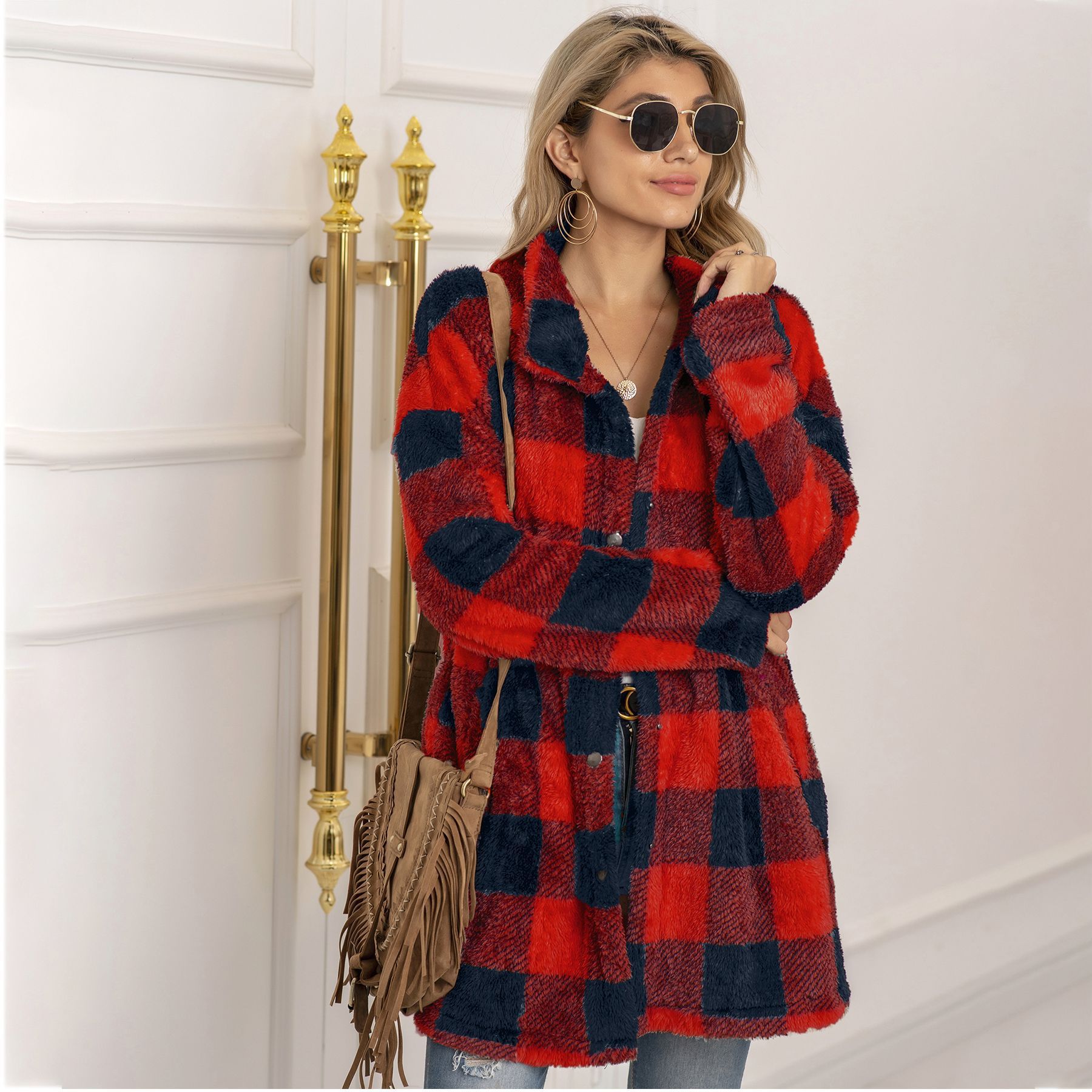 Plaid Long Jacket