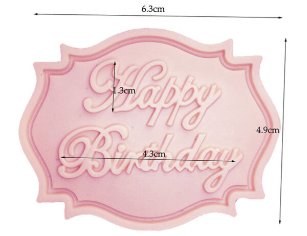 Celebrate in Style with our Happy Birthday Silicone Mold - Image 2