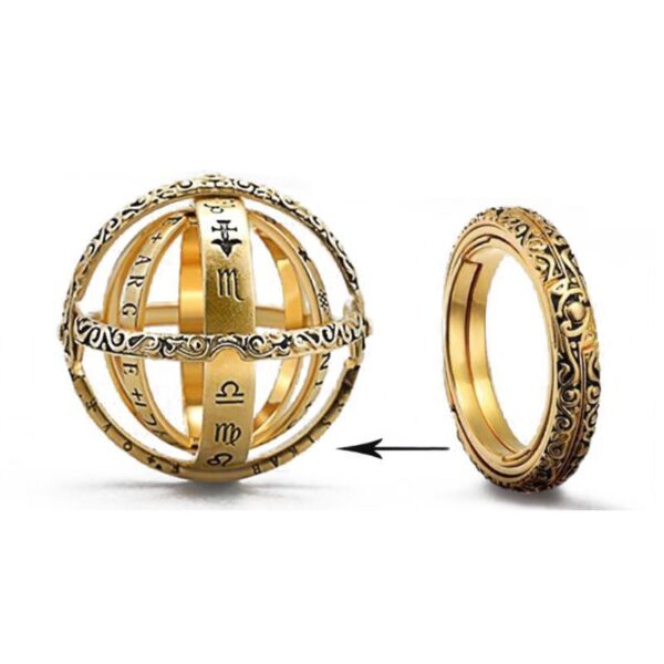 Ball-Shaped Flipped And Deformed Universe Ring - Image 3