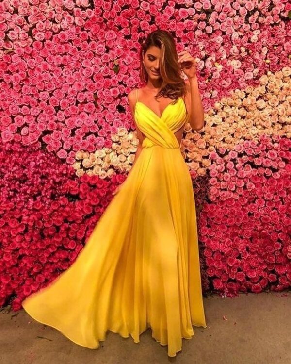 Women's V-Neck Backless Hanging Neck Dress - Image 5