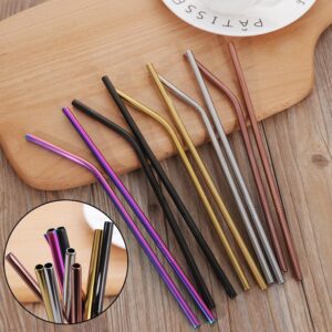 Brighten Up Your Beverages with These Vibrant Stainless Steel Reusable Straws