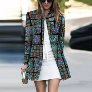 Stay Fashionable with this Mid Length Cardigan Jacket for Women
