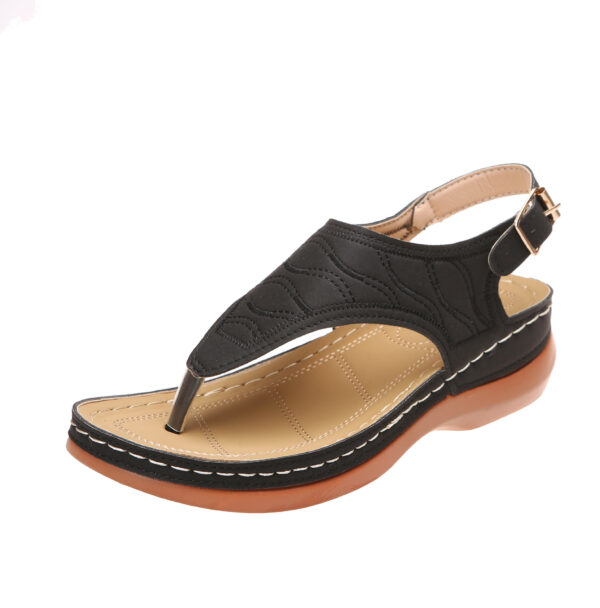 Ankle Buckle Roman Sandals for Women with a Retro Flair - Image 7