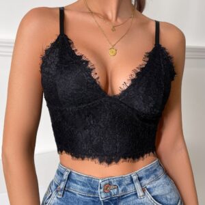 Women’s Lace Fringe Bralette Top
