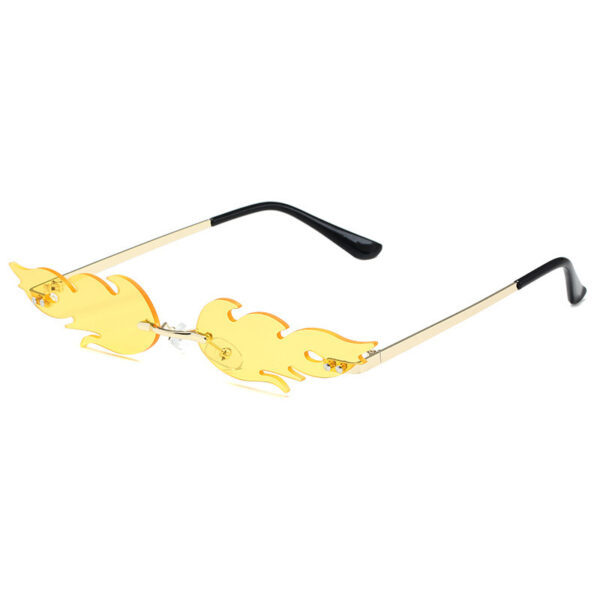 Trendy Flame Shaped Sunglasses for Women - Image 2