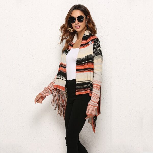 Cozy and Chic Women's Shawl Knit Cardigan Sweater - Image 4
