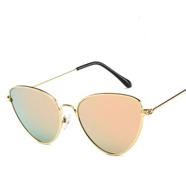 Women's Glamorous Cat Eye Metal Sunglasses - Image 7
