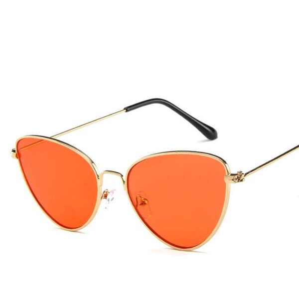 Women's Glamorous Cat Eye Metal Sunglasses - Image 6