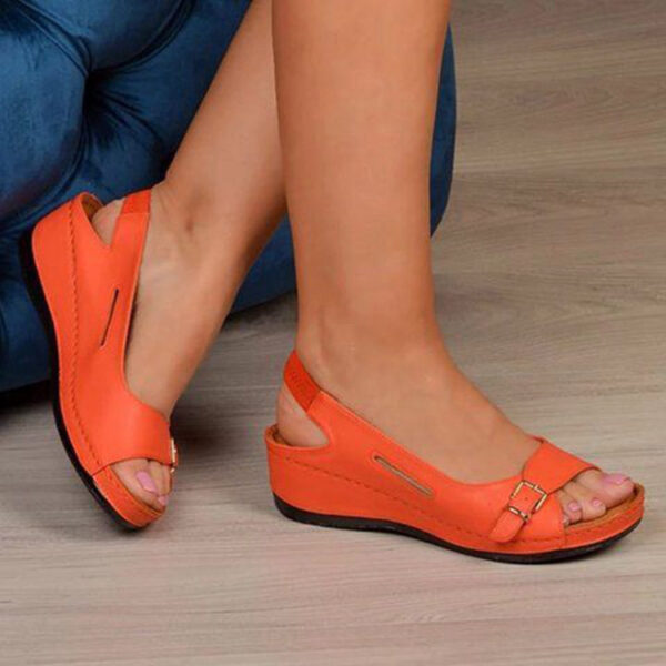Stylish Women's Roman Slope Sandals - Image 4