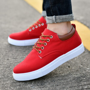 Casual Canvas Shoes for Men with Breathable Design