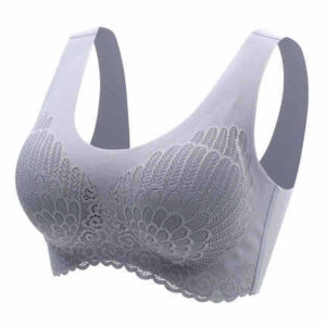 Stylish Lace Seamless Wireless Bra for Women