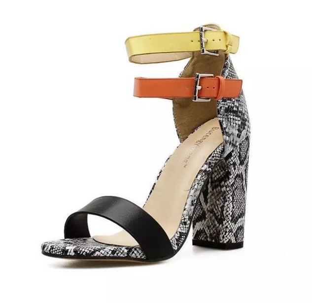 Snake Skin Sandals