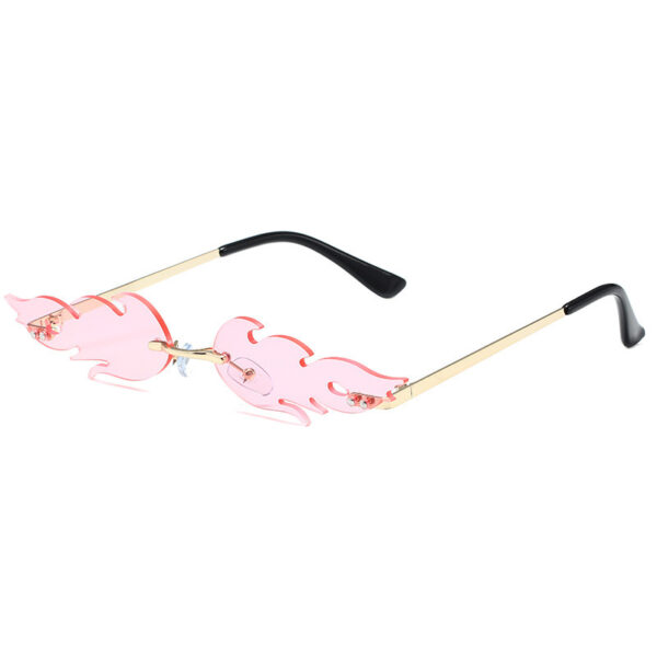 Trendy Flame Shaped Sunglasses for Women - Image 5