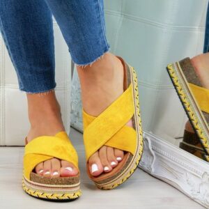 Women’s Mid-Heel Soft Platform Sandals