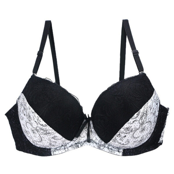 Women's Plus Size Lace Bra with Push Up Support - Image 2