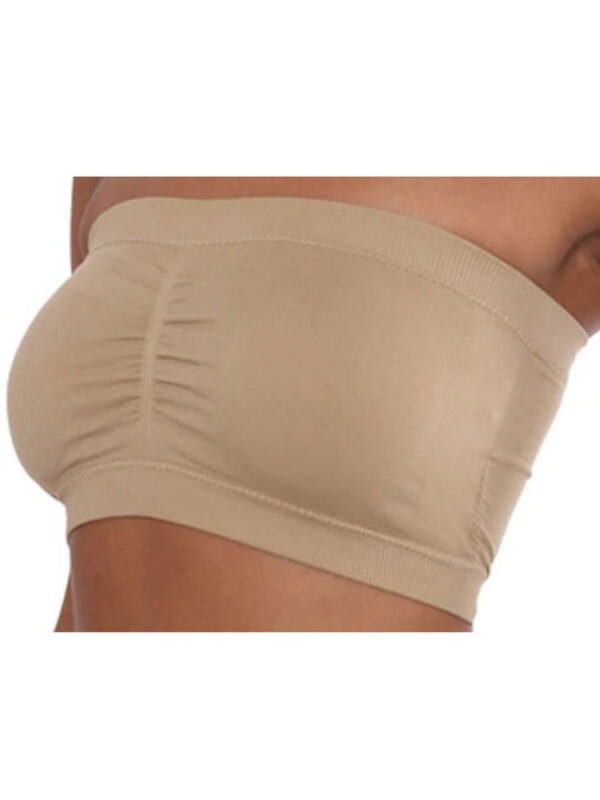 Sleek and Chic Solid Bandeau Bra for Everyday Wear - Image 2