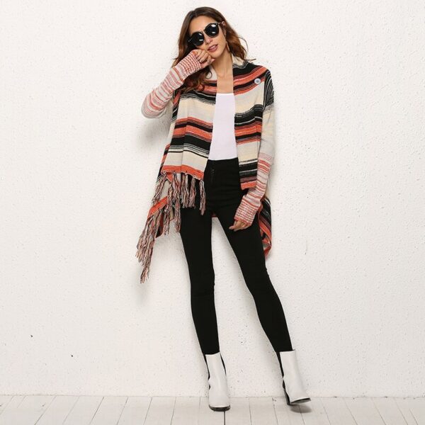 Cozy and Chic Women's Shawl Knit Cardigan Sweater - Image 5