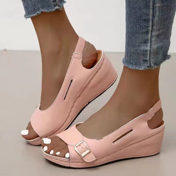 Stylish Women's Roman Slope Sandals - Image 6
