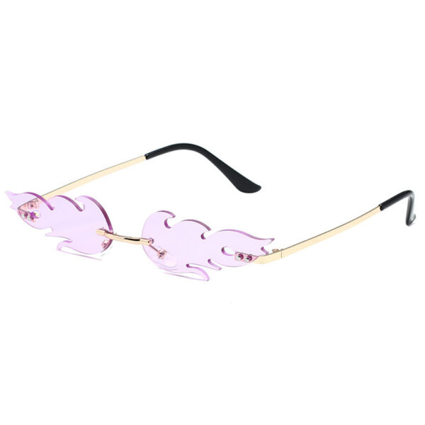 Trendy Flame Shaped Sunglasses for Women - Image 8
