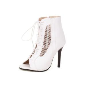 Women’s Strappy Stiletto Sandals with a Back Zipper