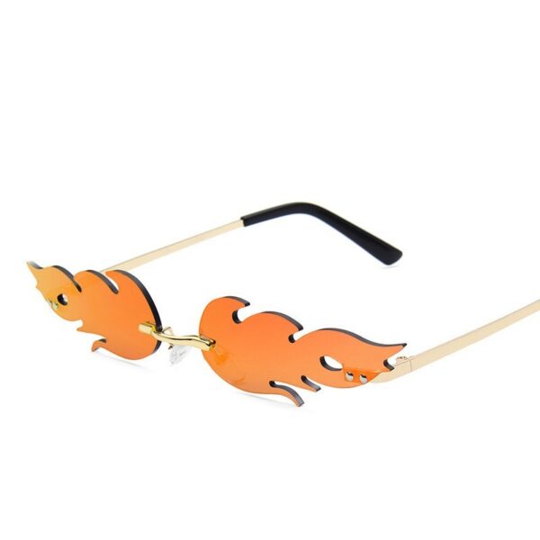 Trendy Flame Shaped Sunglasses for Women - Image 3
