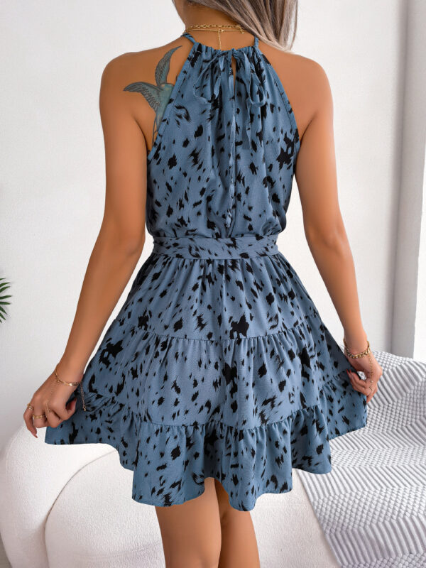 Unleash Your Inner Diva in our Leopard Print Ruffled Swing Dress for Women - Image 6