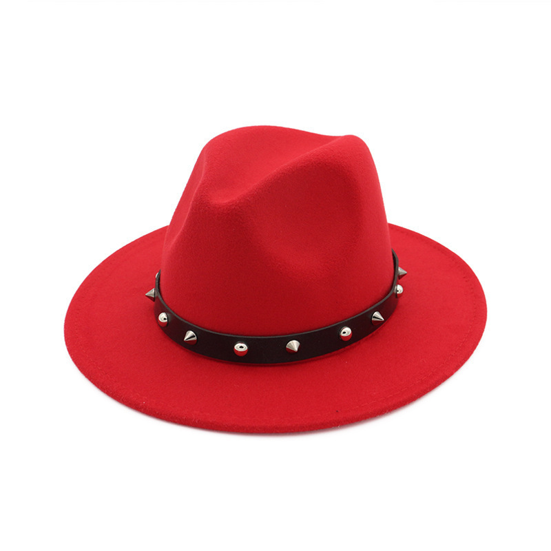 Rivet Band Wool Fedora