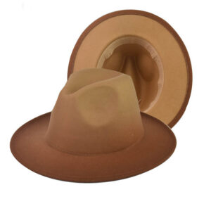 Unisex Double-Sided Gradient Fedora Hat