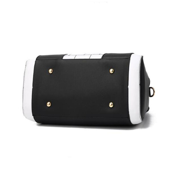Women's PU Leather Shoulder Bag Handbag with Square Patterned Elegance - Image 9