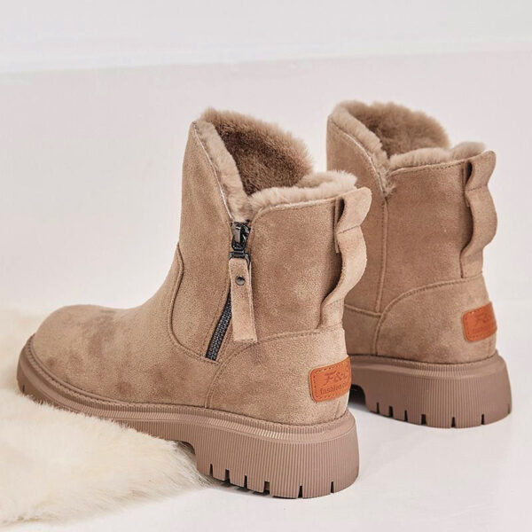 Faux Suede Winter Boots for Women with Non-Slip Soles and Thick Plush Interior - Image 10