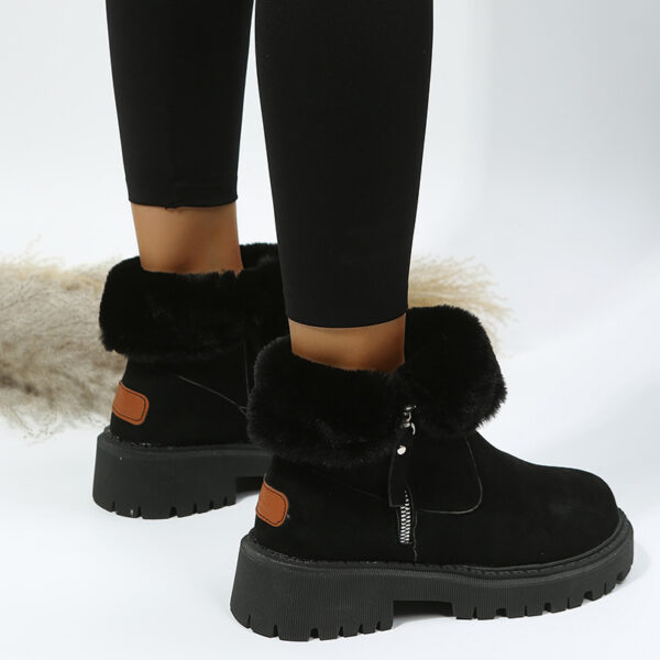 Faux Suede Winter Boots for Women with Non-Slip Soles and Thick Plush Interior - Image 5