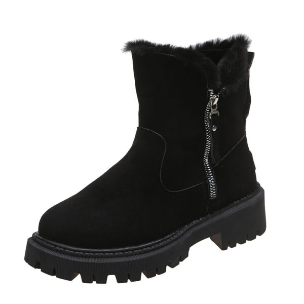 Faux Suede Winter Boots for Women with Non-Slip Soles and Thick Plush Interior - Image 7