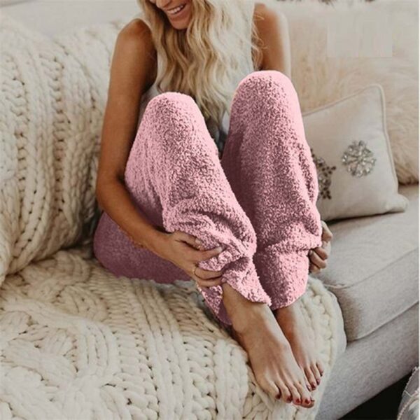 Stay Snug with Women's Winter Velvet Fleece Pants - Image 3