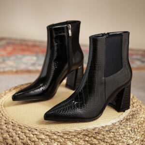 Women’s Vintage Patent Leather Martin Boots