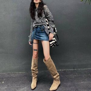 Women’s Suede High Leg Boots