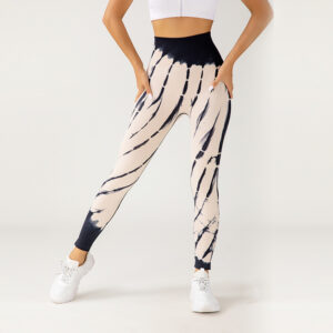 Seamless Tie Dye Yoga Leggings for Women