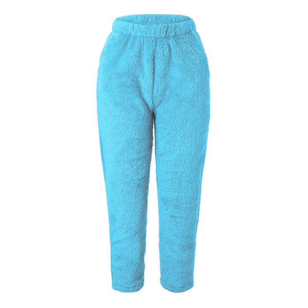 Stay Snug with Women's Winter Velvet Fleece Pants - Image 8