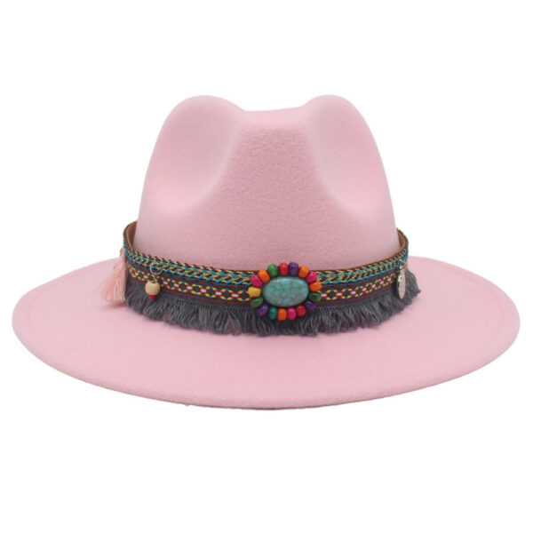 Western Cowboy Hat with Ethnically Inspired Gem Accents - Image 7